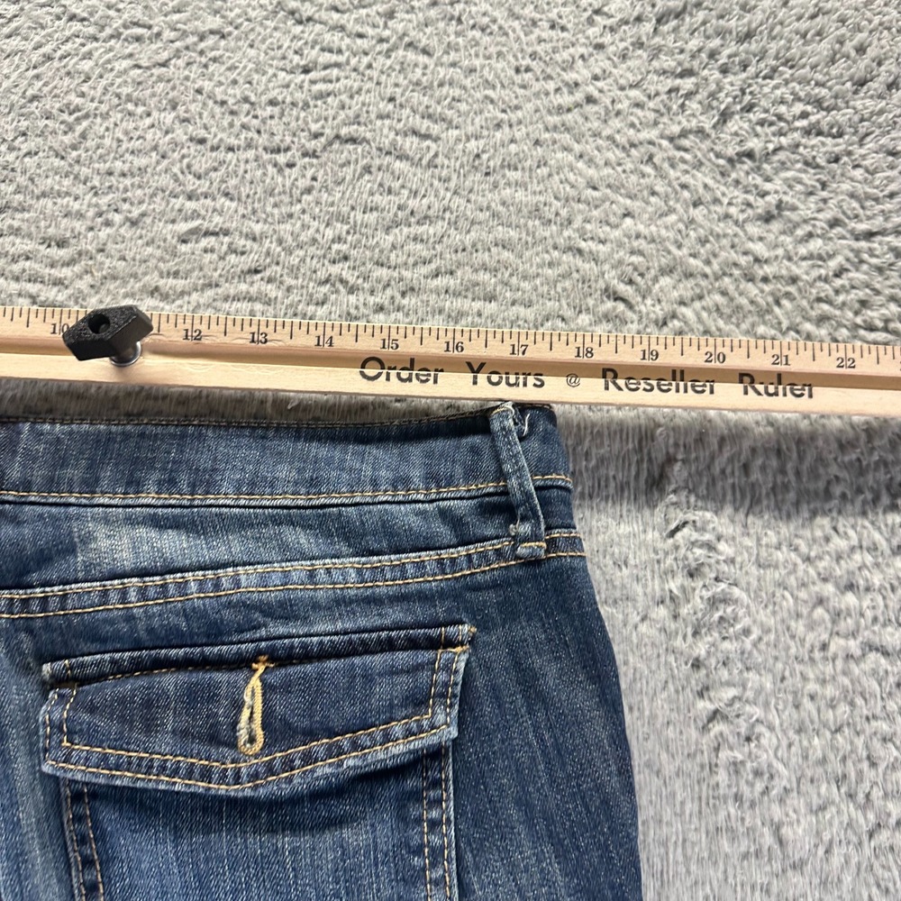 Banana Republic Jeans Womens 12 Blue Cotton Denim Bootcut Faded Stretch Workwear - Picture 8 of 11